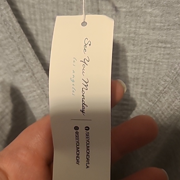 NWT See You Monday Dress Grey Size Med - Picture 4 of 7